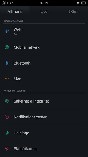 Välj Mer
