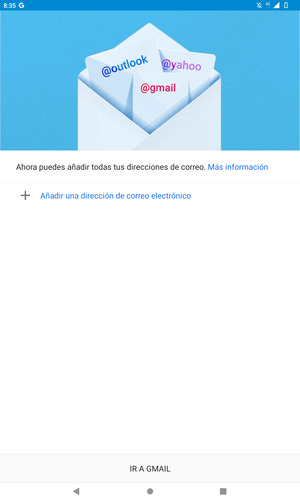 Seleccione Añadir una dirección de correo electrónico