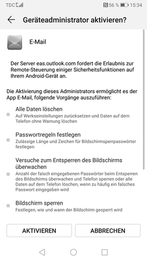 Wählen Sie AKTIVIEREN