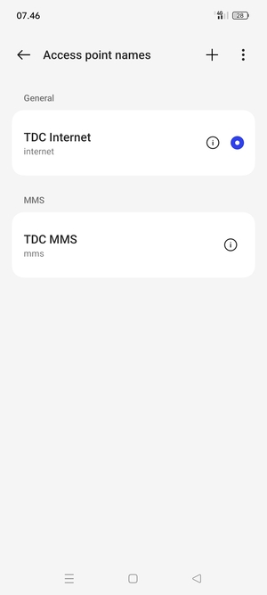 Select the Menu button