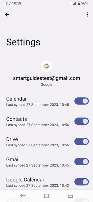 Select the Menu button