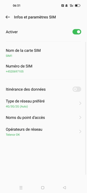 Sélectionnez Noms du point d'accès
