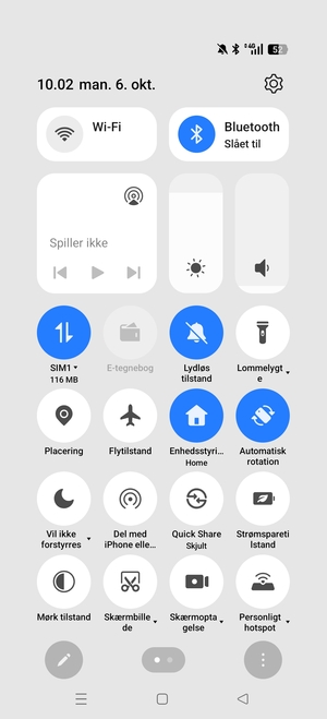 Vælg Bluetooth
