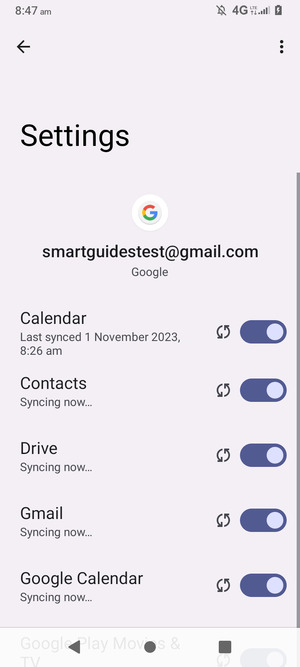 Your contacts from Google will now be synced to your BLU