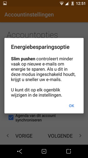 Selecteer OK