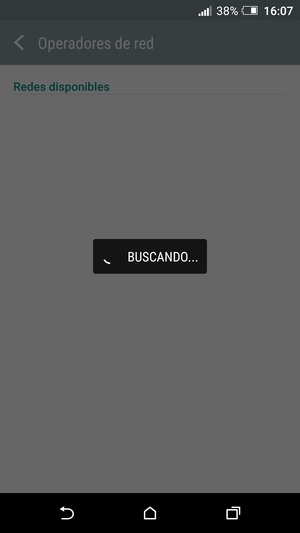 Espere a que la búsqueda termine