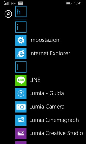Scorri e seleziona Impostazioni