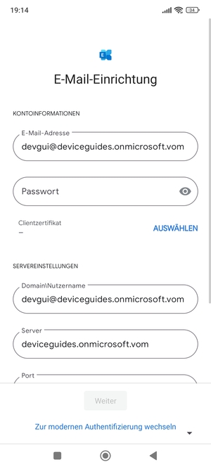 Geben Sie Ihre Passwort ein