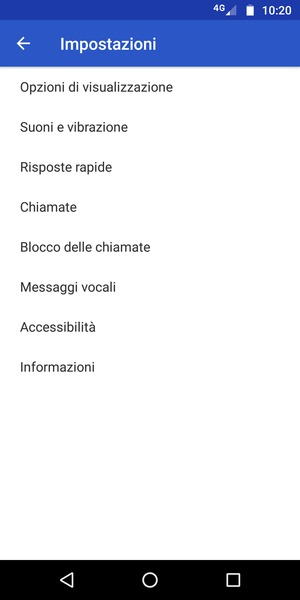 Seleziona Messaggi vocali