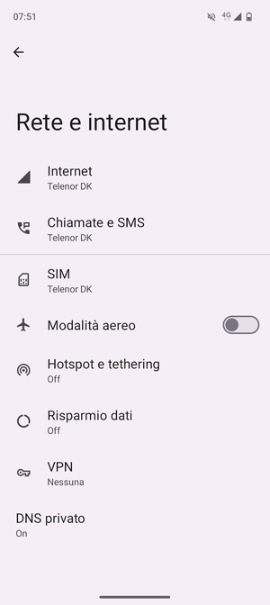 Seleziona Internet