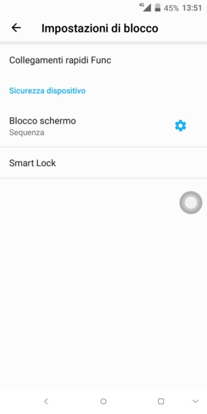 Il tuo telefono è ora protetto dal blocco schermo