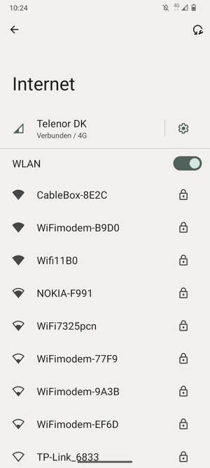 Wählen Sie das Wireless-Netzwerk, zu dem Sie eine Verbindung herstellen möchten