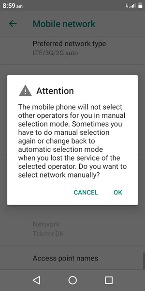 Select OK