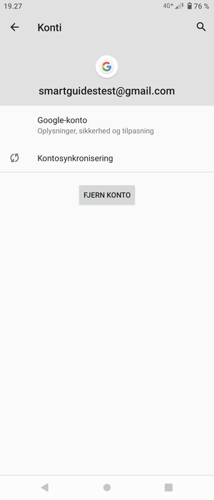 Vælg Kontosynkronisering