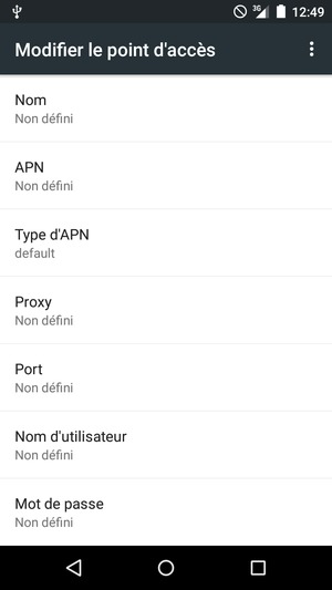 Saisissez les informations MMS