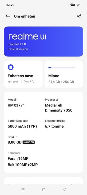 Velg realme UI