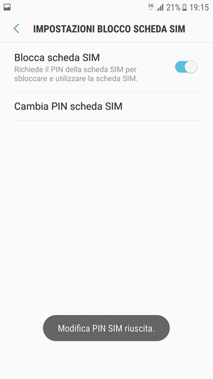 Il tuo PIN SIM è stato modificato