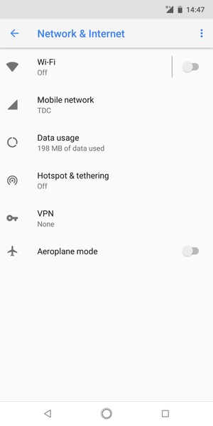 Select Wi-Fi