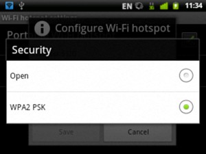 Select WPA2 PSK