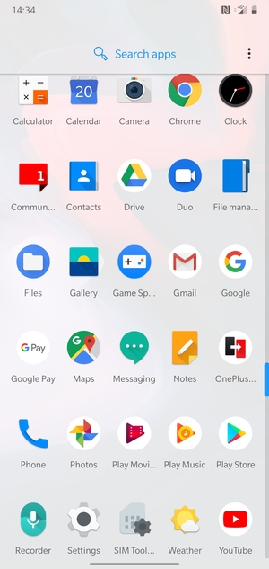 Scroll to and select Settings