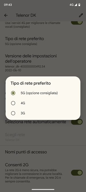 Seleziona la tua opzione preferita