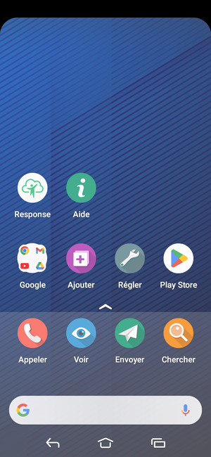 Déroulez le menu du haut