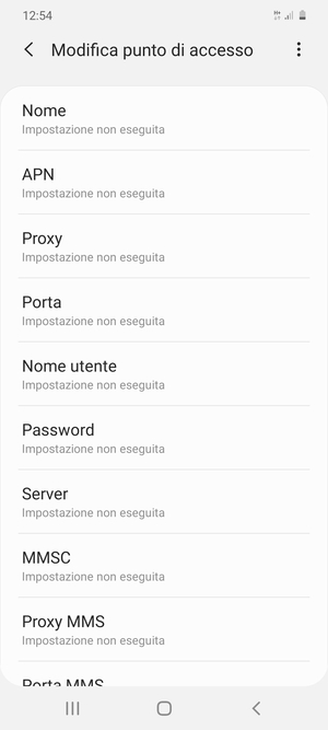 Inserisci informazioni MMS
