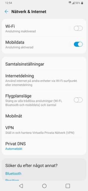 Välj Mobilnät