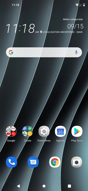 Sélectionnez Téléphone
