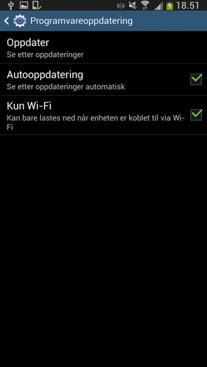 Velg Oppdater
