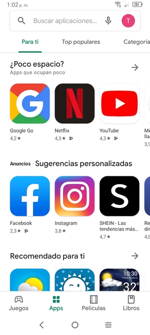 Select the search bar
