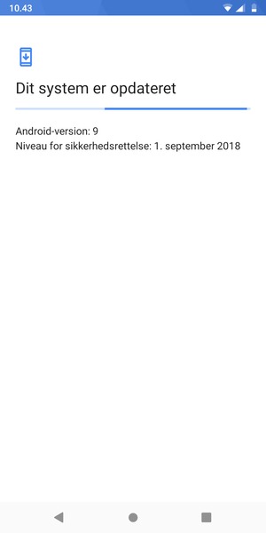 Afvent at søgningen er afsluttet
