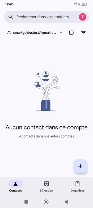 Sélectionnez Organiser