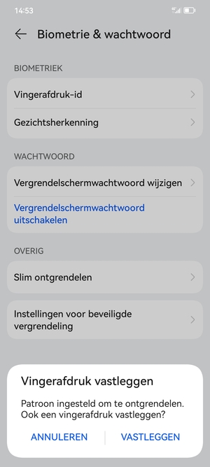 Selecteer ANNULEREN