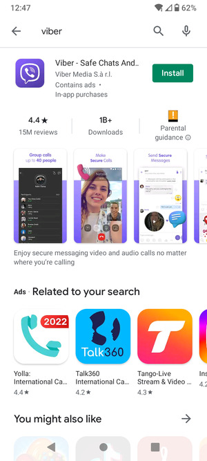 Select the app