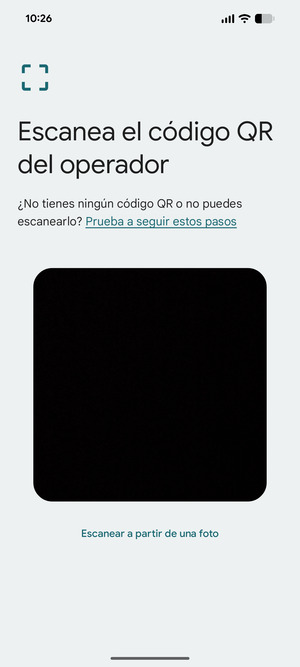 Escanea el código QR
