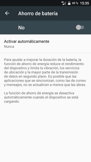 Active Ahorro de batería