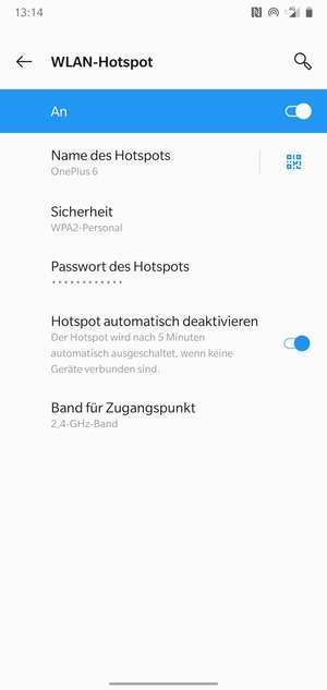 Ihr Handy ist jetzt für die Verwendung als Modem eingerichtet