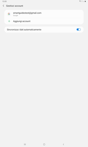 Seleziona il tuo account Google