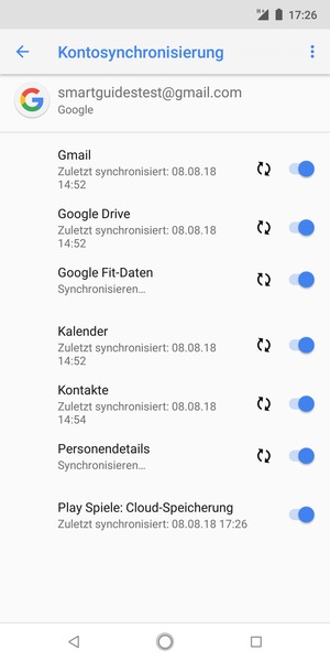 Ihre Daten werden synchronisiert