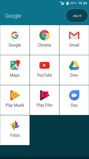 Vælg Gmail