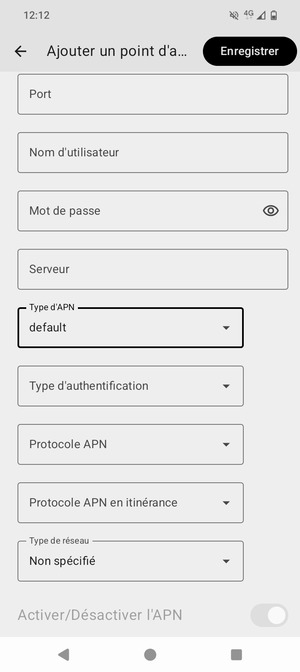 Sélectionnez Enregistrer