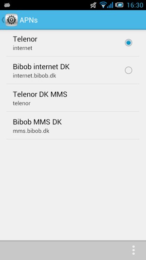 Select the Menu button
