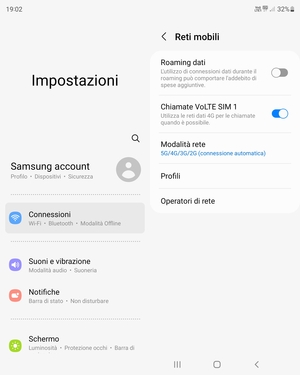 Seleziona Profili