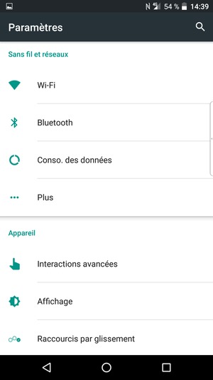 Sélectionnez Plus