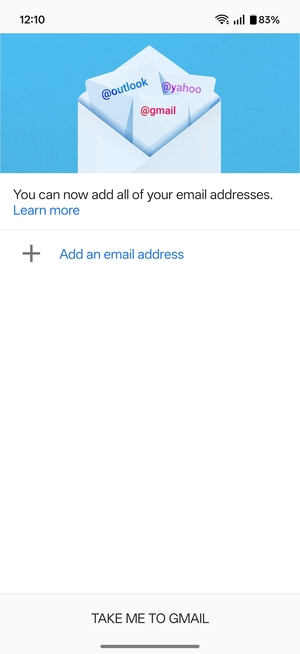 Select Add an email address