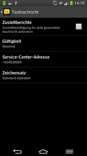 Wählen Sie Service-Center-Adresse