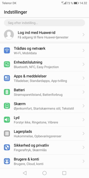 Vælg Trådløs og netværk