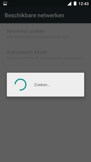 Wacht tot de zoekopdracht beëindigd is