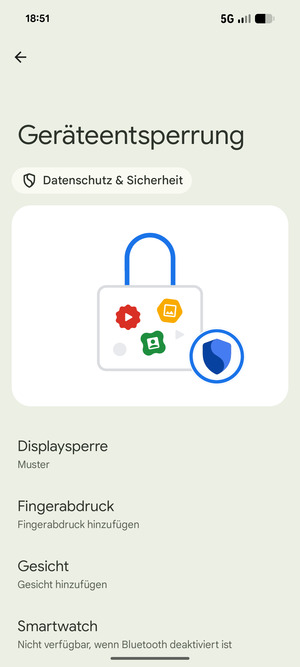 Ihr Handy ist jetzt mit einer Bildschirmsperre gesichert
